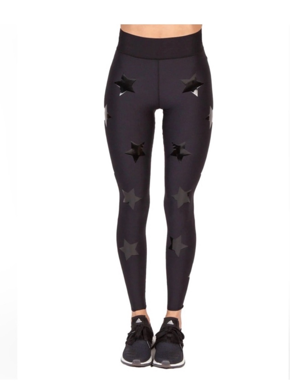 Ultracor Women’s Black Leggings with Shiny Star Accents